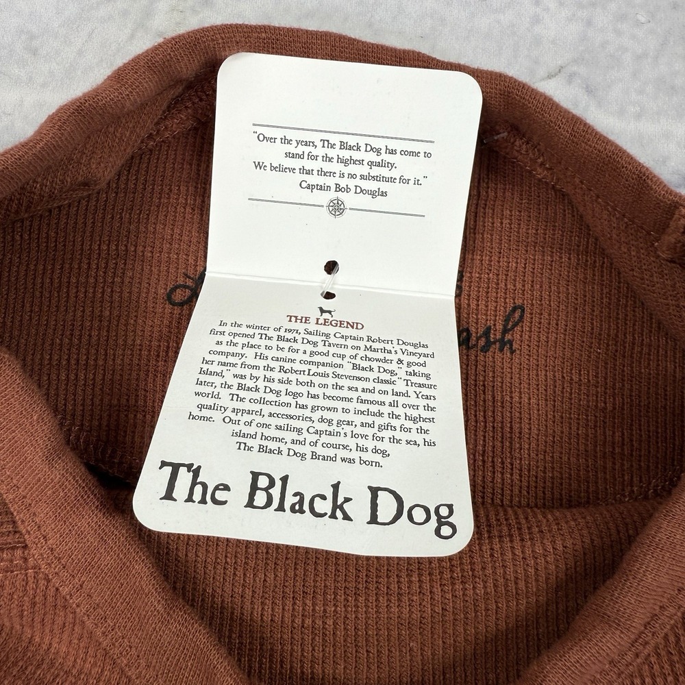 The Black Dog Men's Dukes County Thermal Crew Size L Sequoia Life Off The Leash - Picture 5 of 16